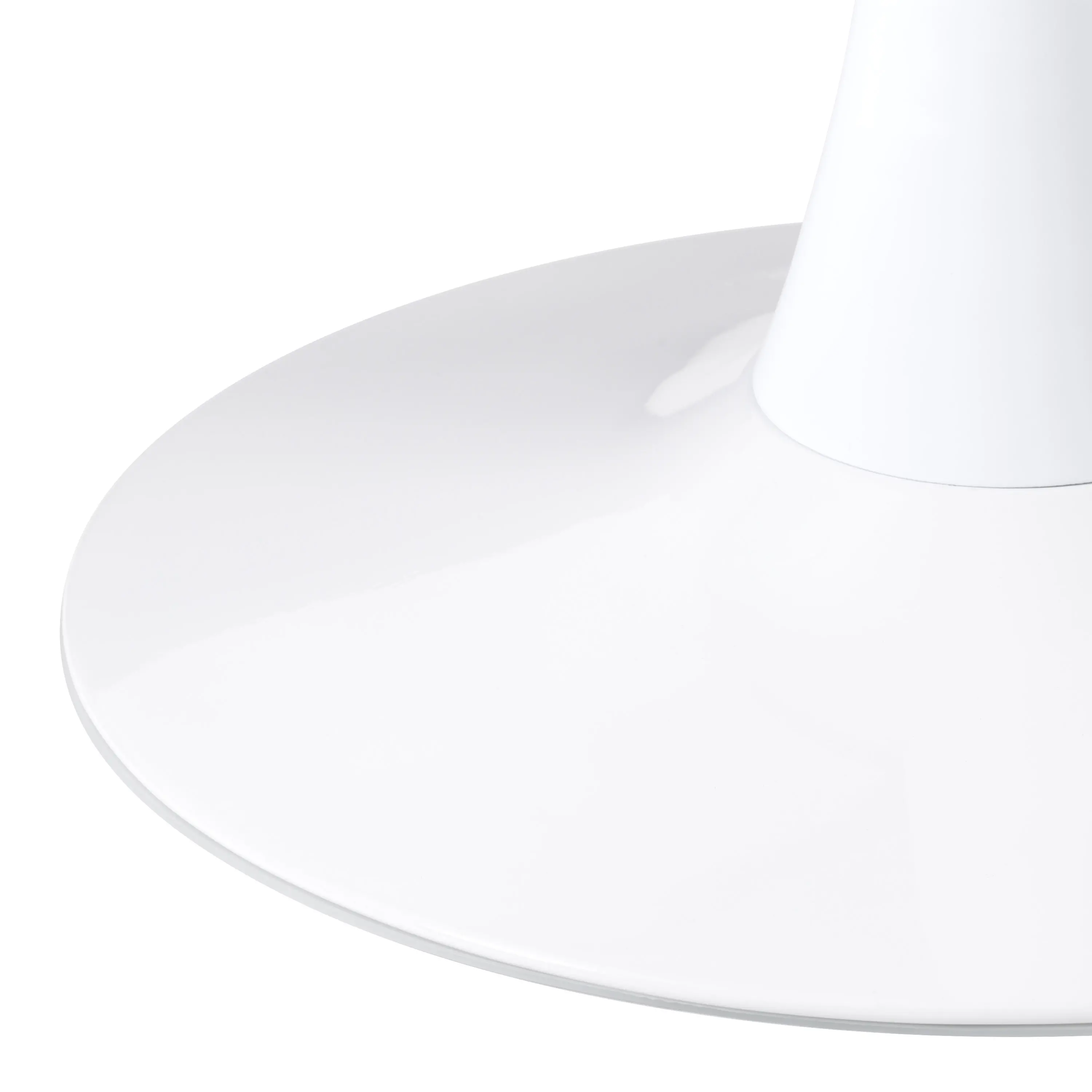 Ivo White Marble 28  Round Bistro Table with White Base-3