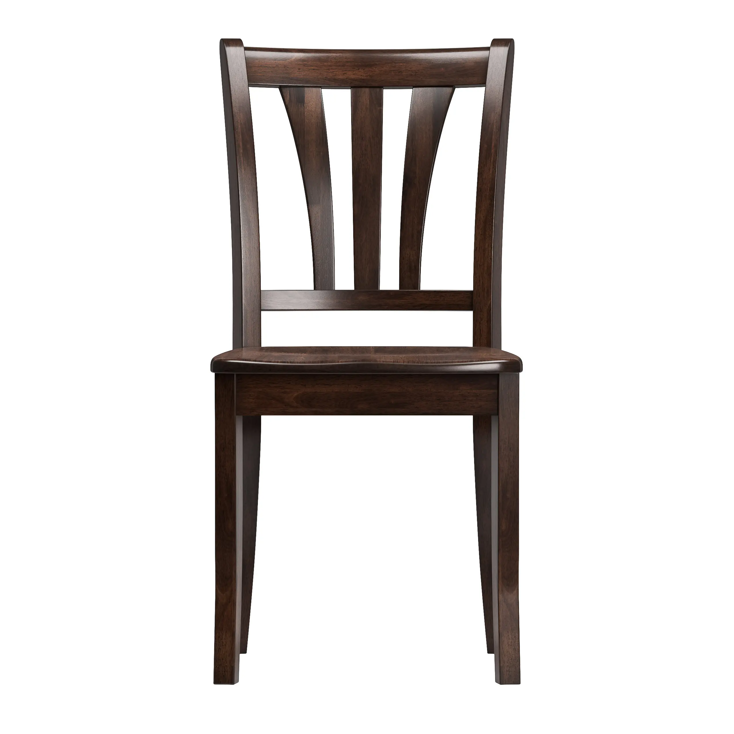 Dillon Dark Brown Wood Dining Chairs, Set of 2-3