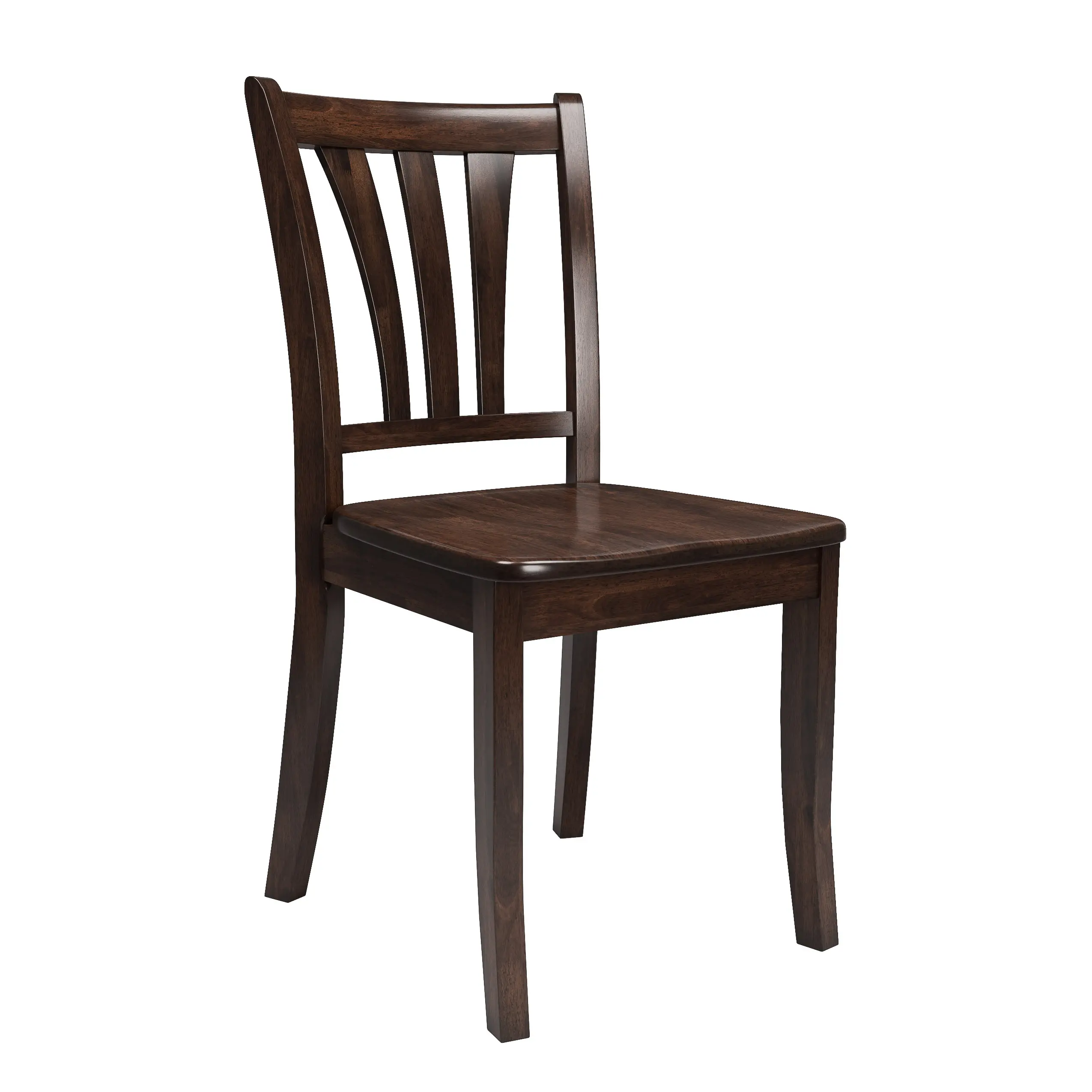Dillon Dark Brown Wood Dining Chairs, Set of 2-4