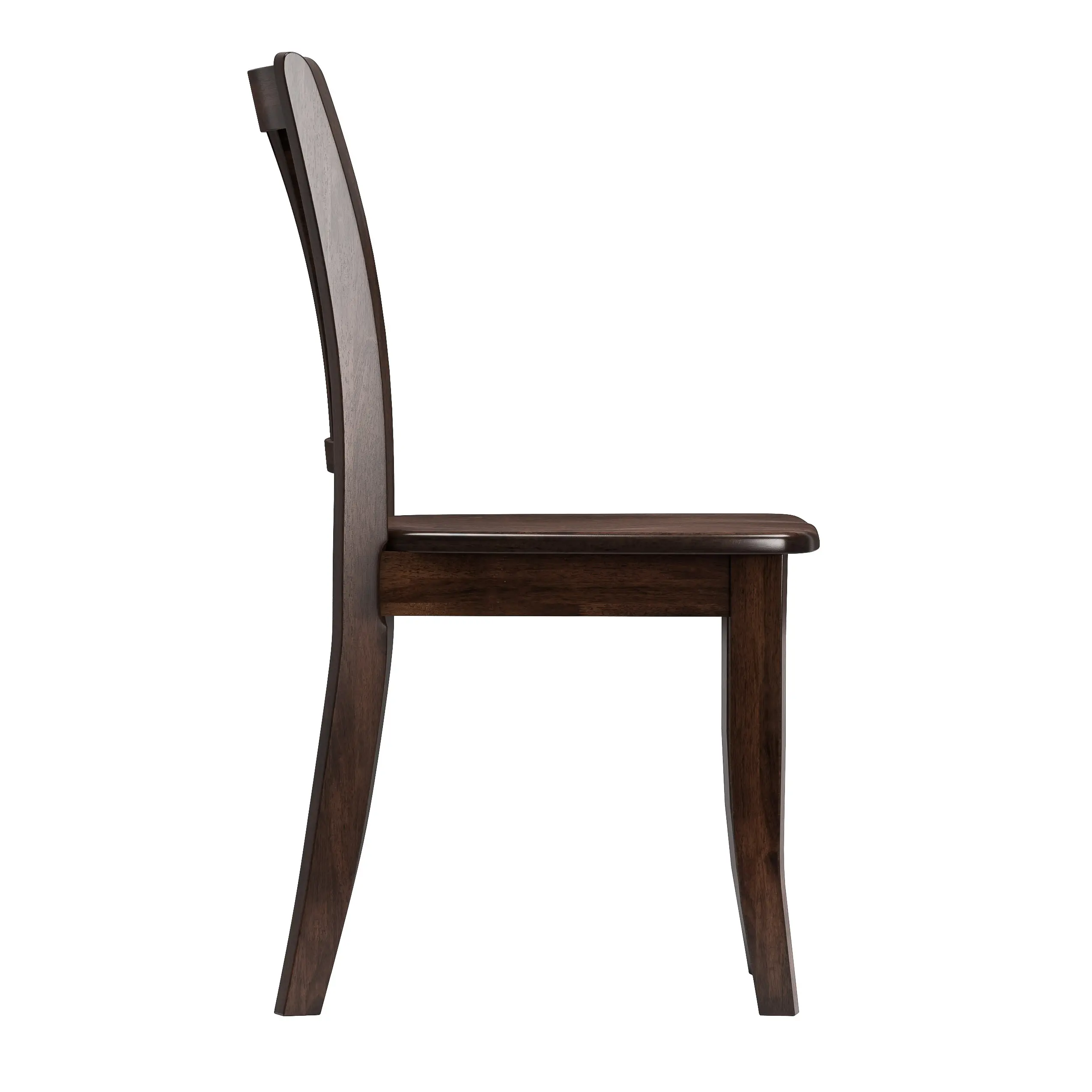 Dillon Dark Brown Wood Dining Chairs, Set of 2-5