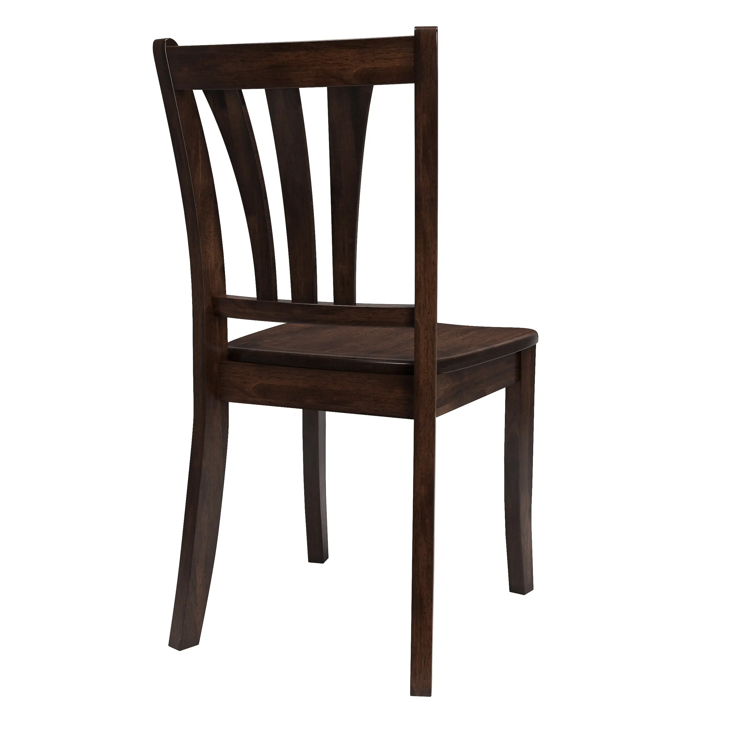 Dillon Dark Brown Wood Dining Chairs, Set of 2-6