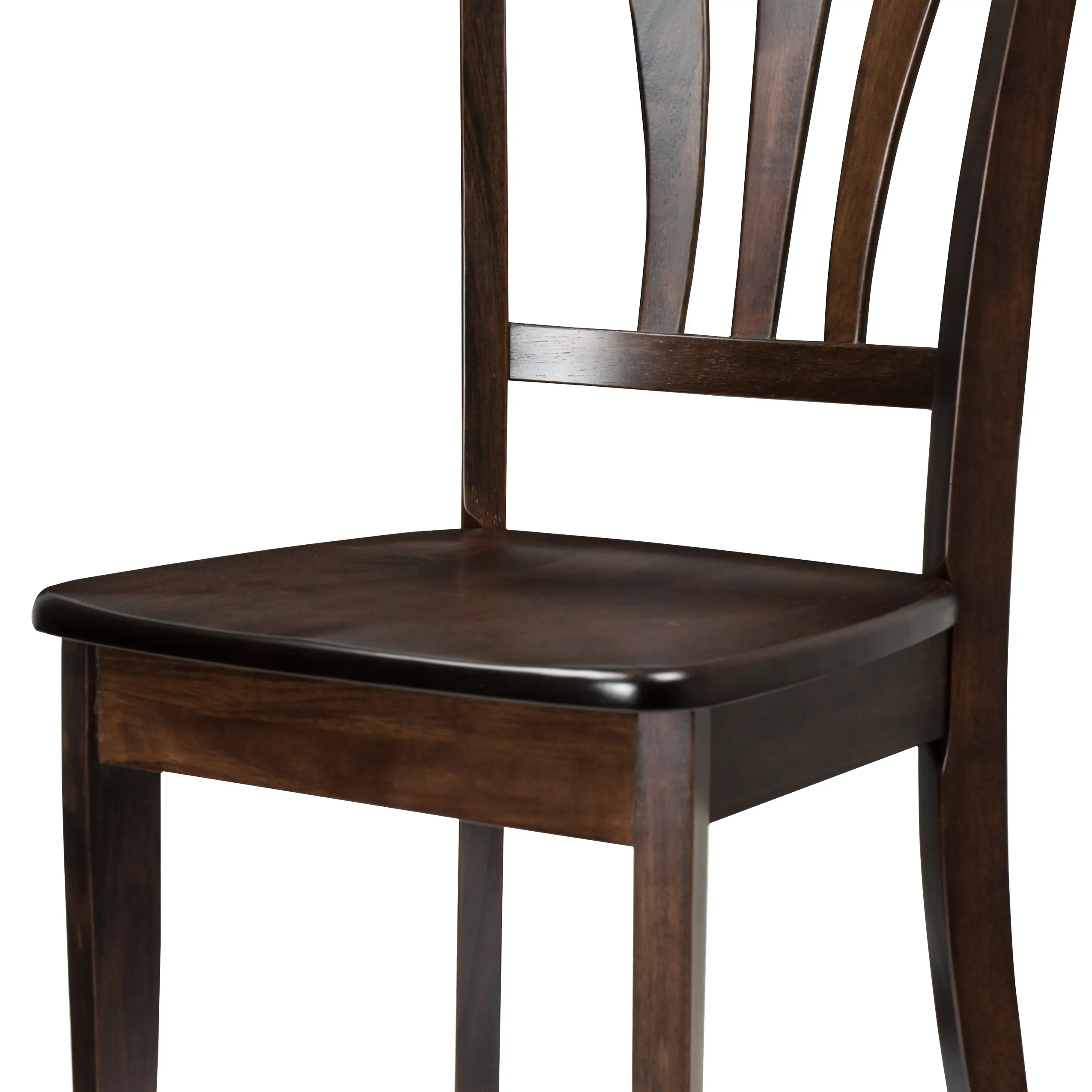 Dillon Dark Brown Wood Dining Chairs, Set of 2-8