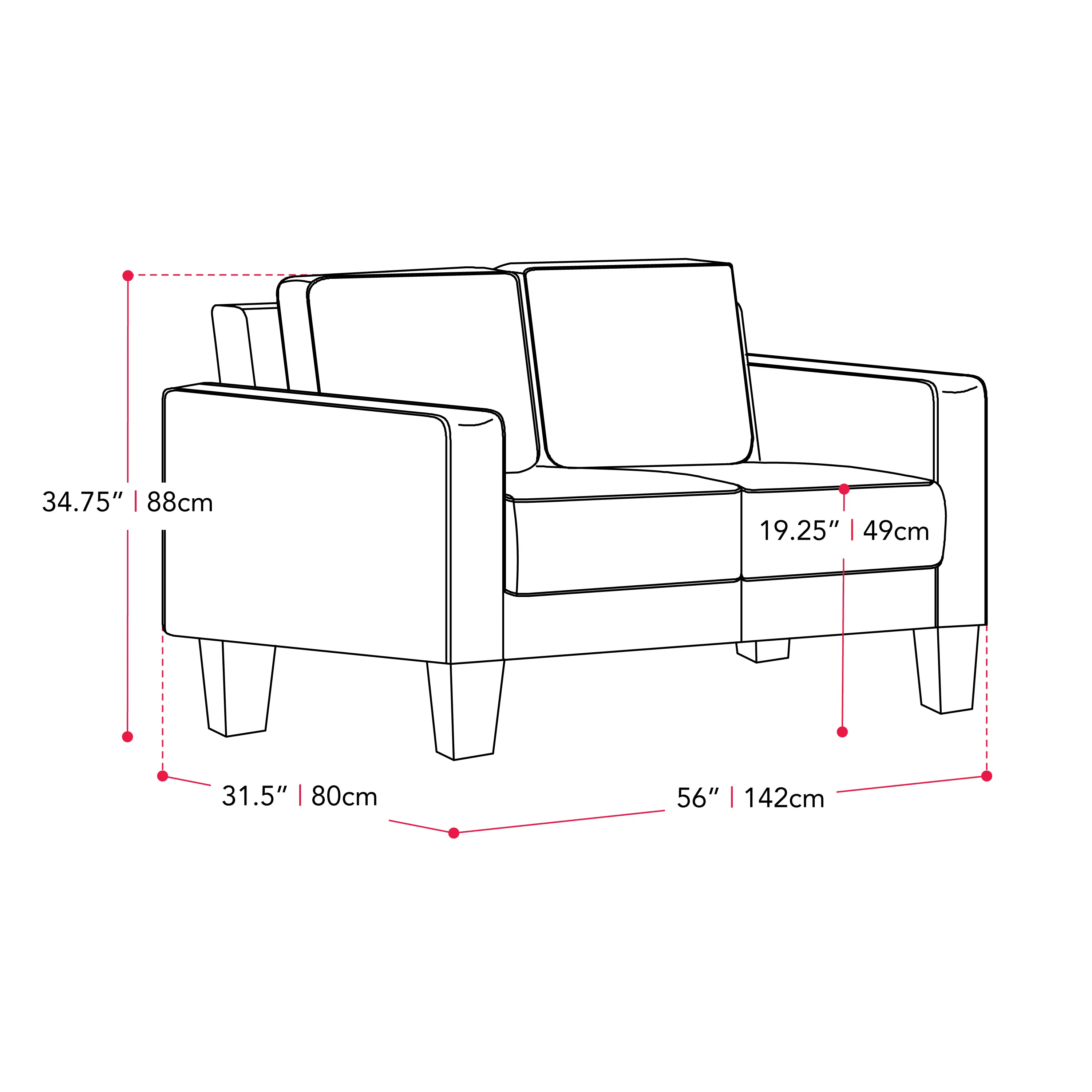 Georgia Blue Loveseat-6
