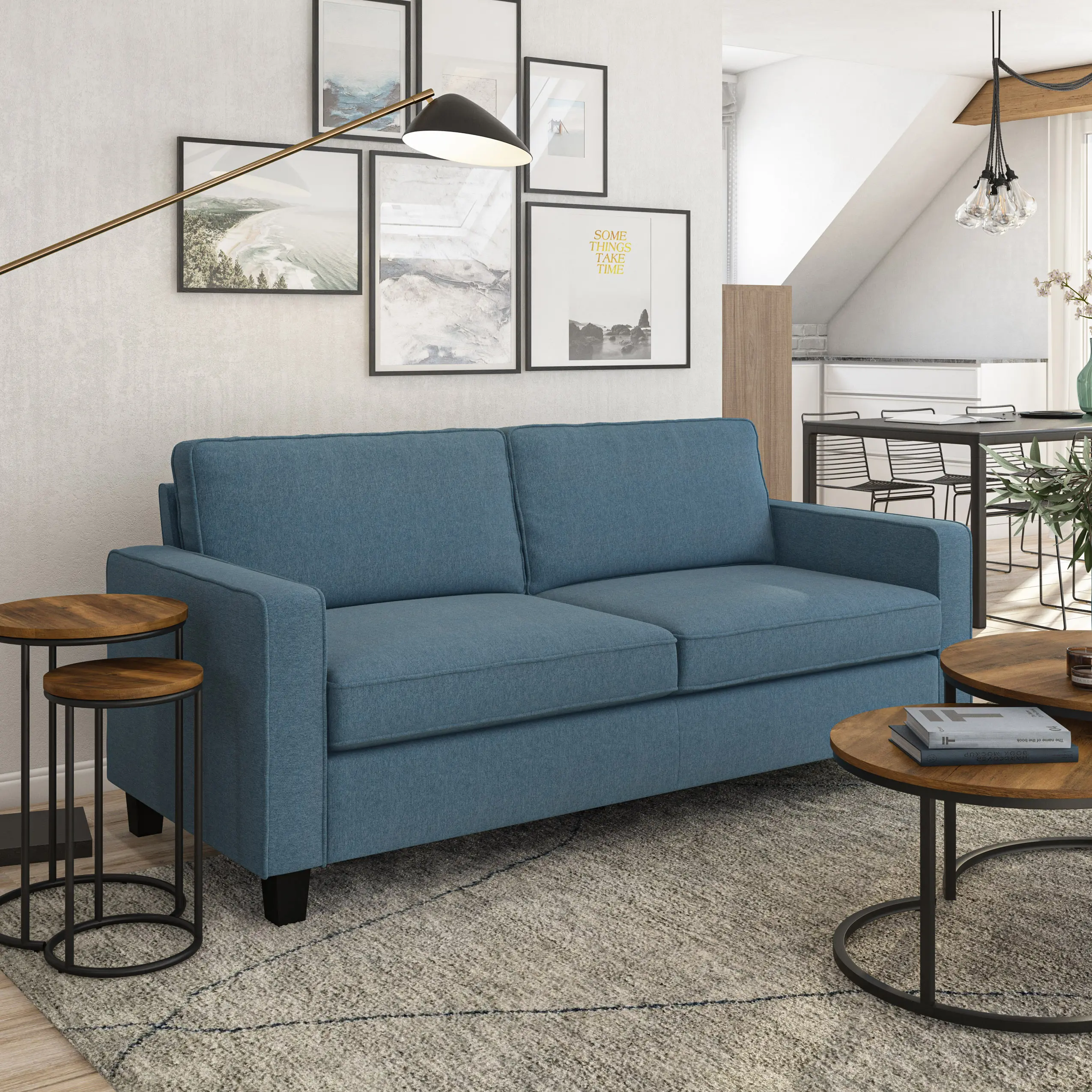 Georgia Blue Sofa-2