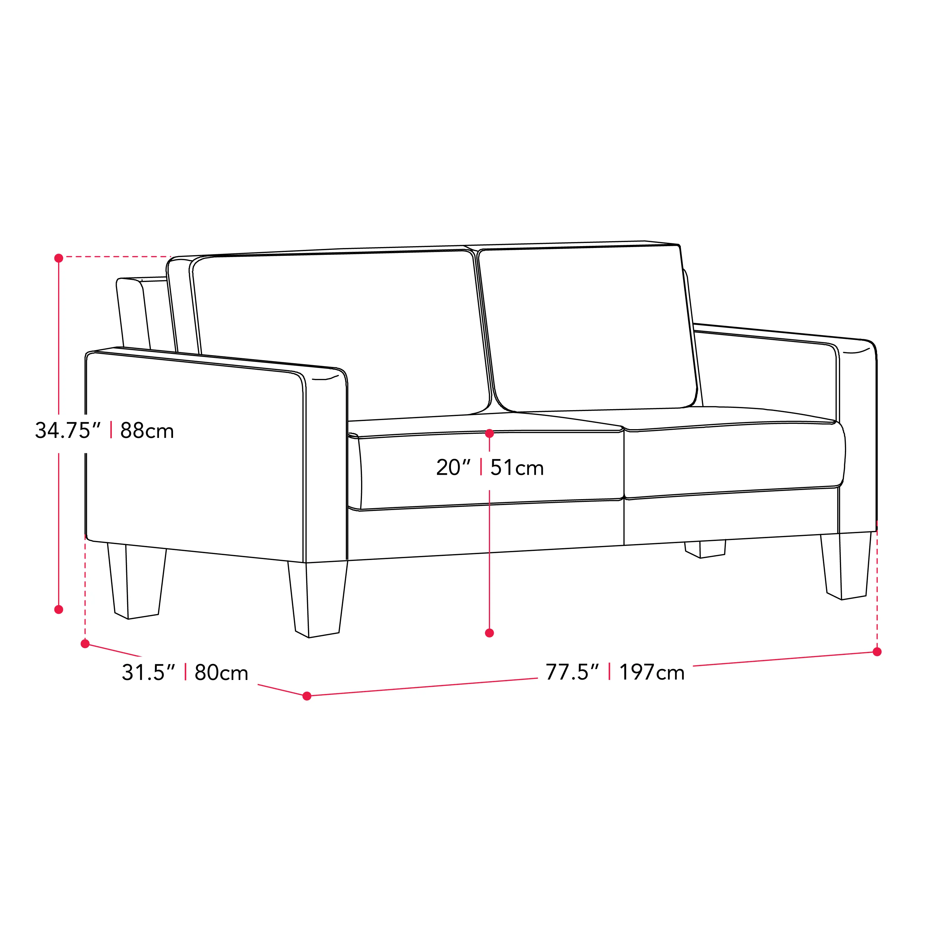 Georgia Blue Sofa-6
