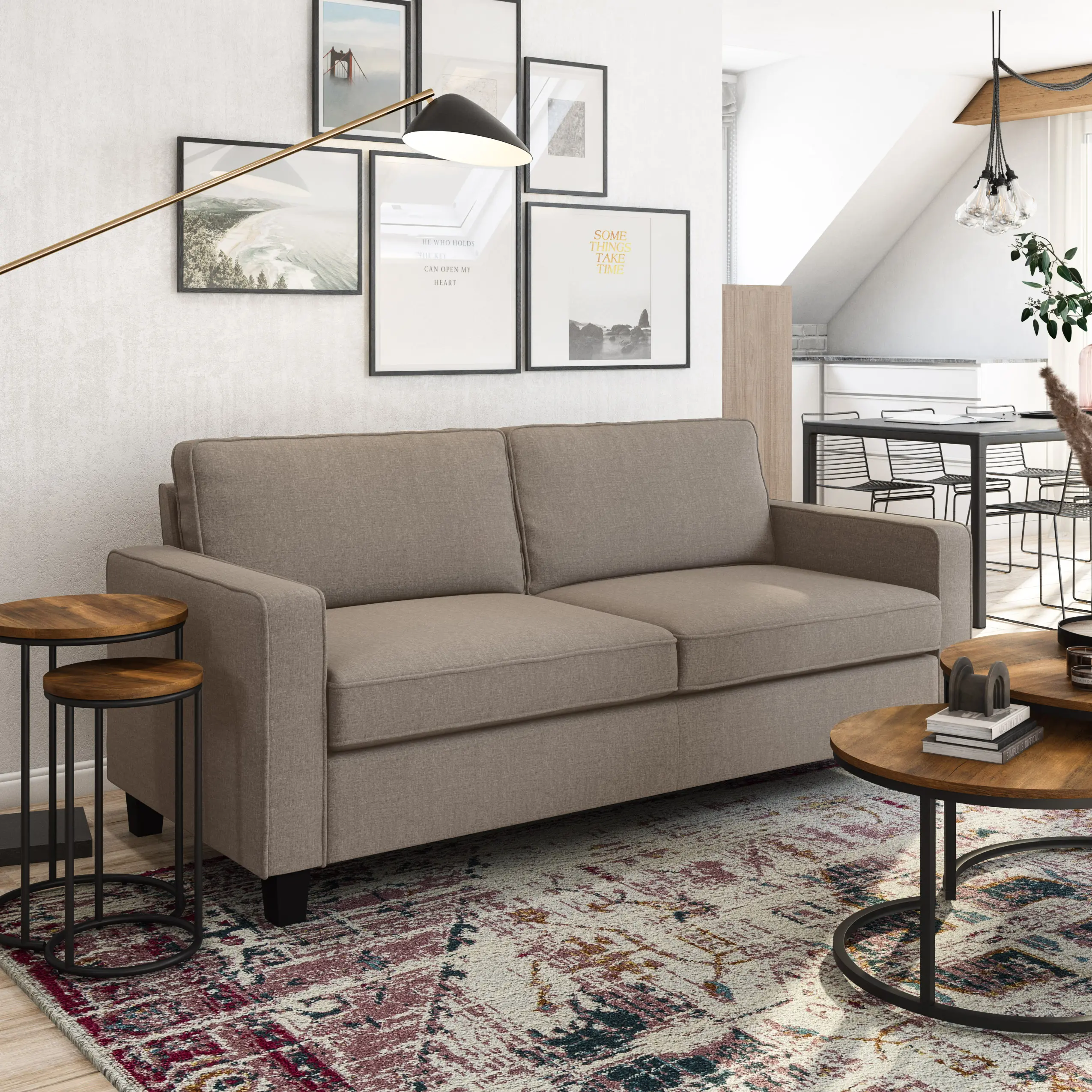 Georgia Taupe Sofa-2