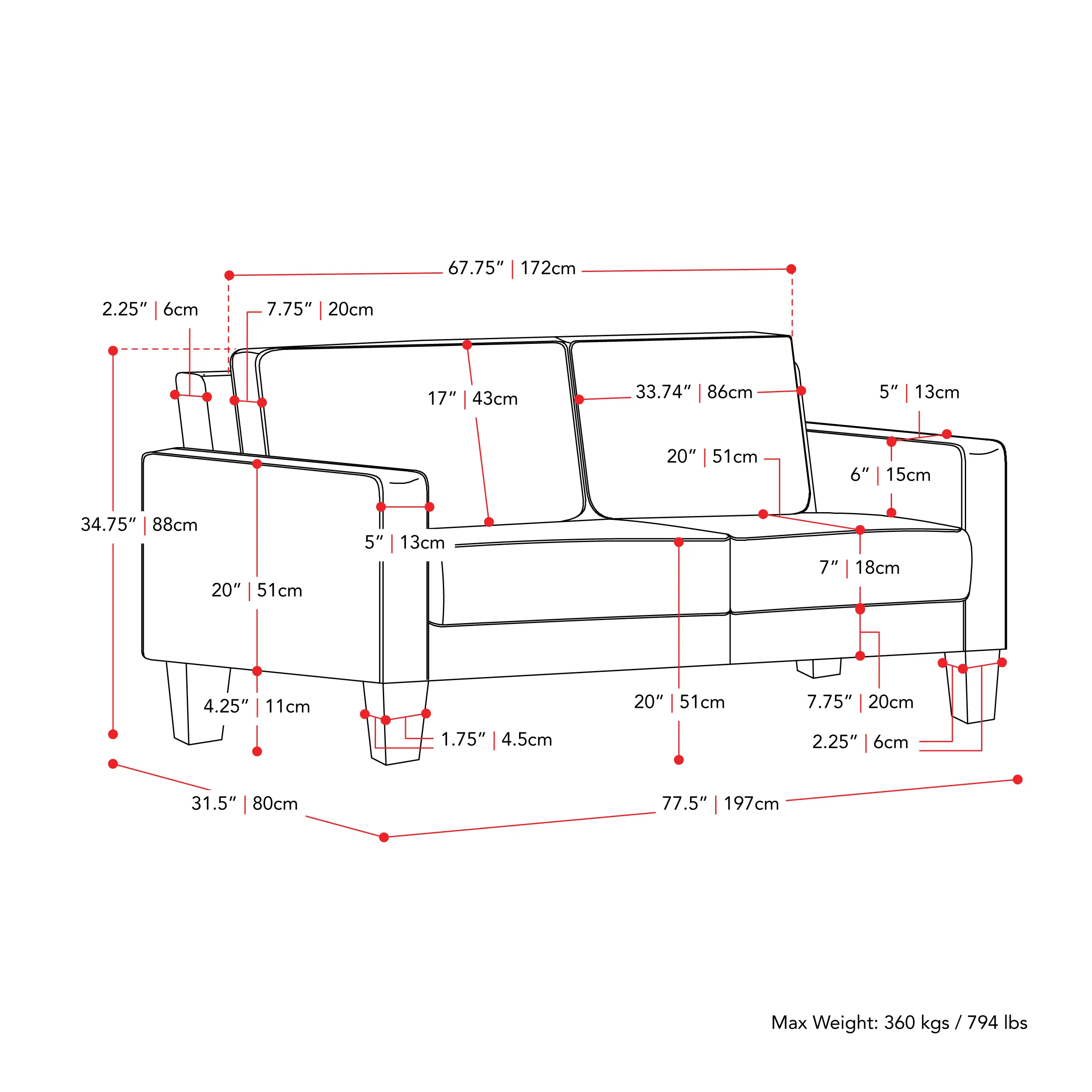 Georgia Taupe Sofa-9