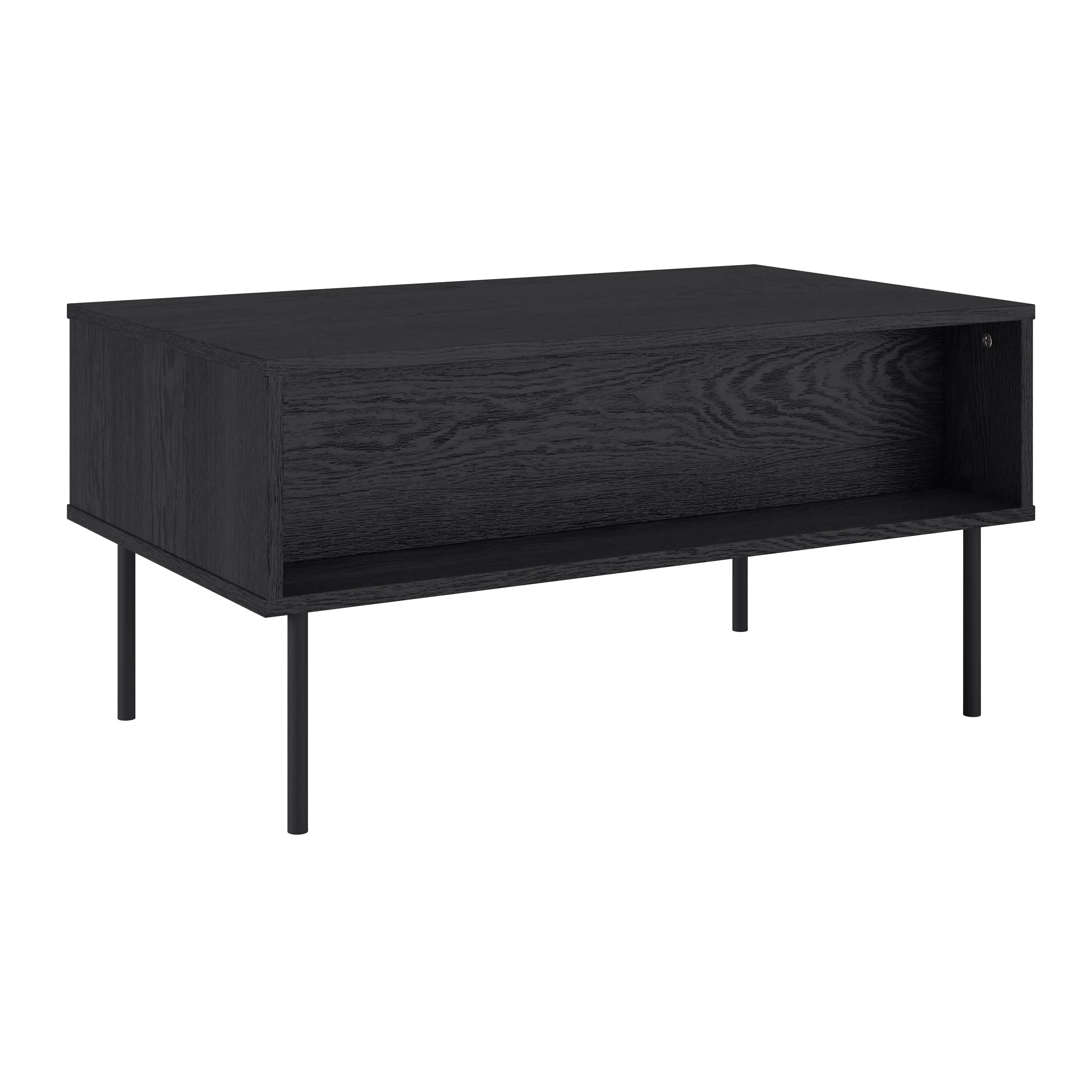 Lysander Black Fluted Coffee Table-5