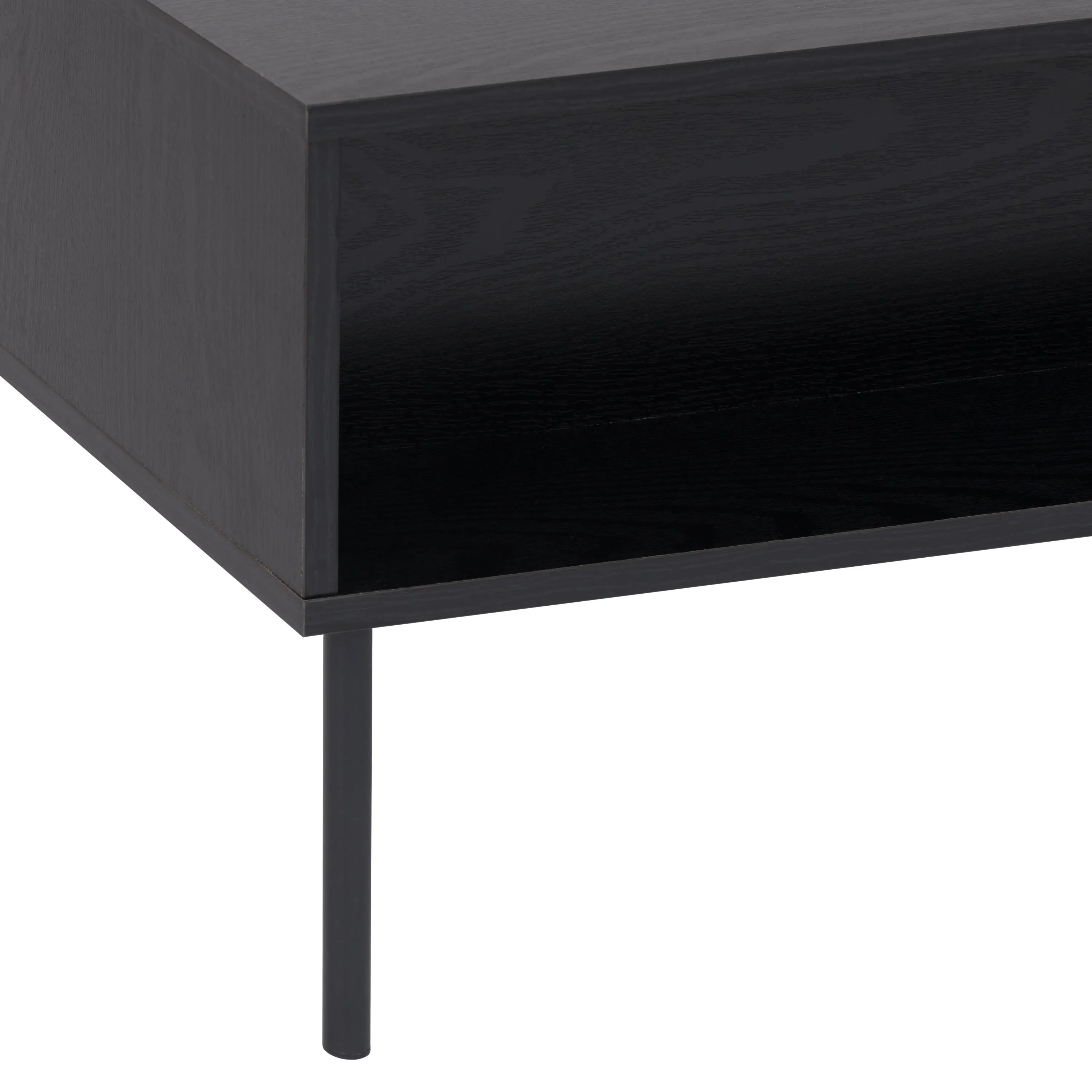 Lysander Black Fluted Coffee Table-6