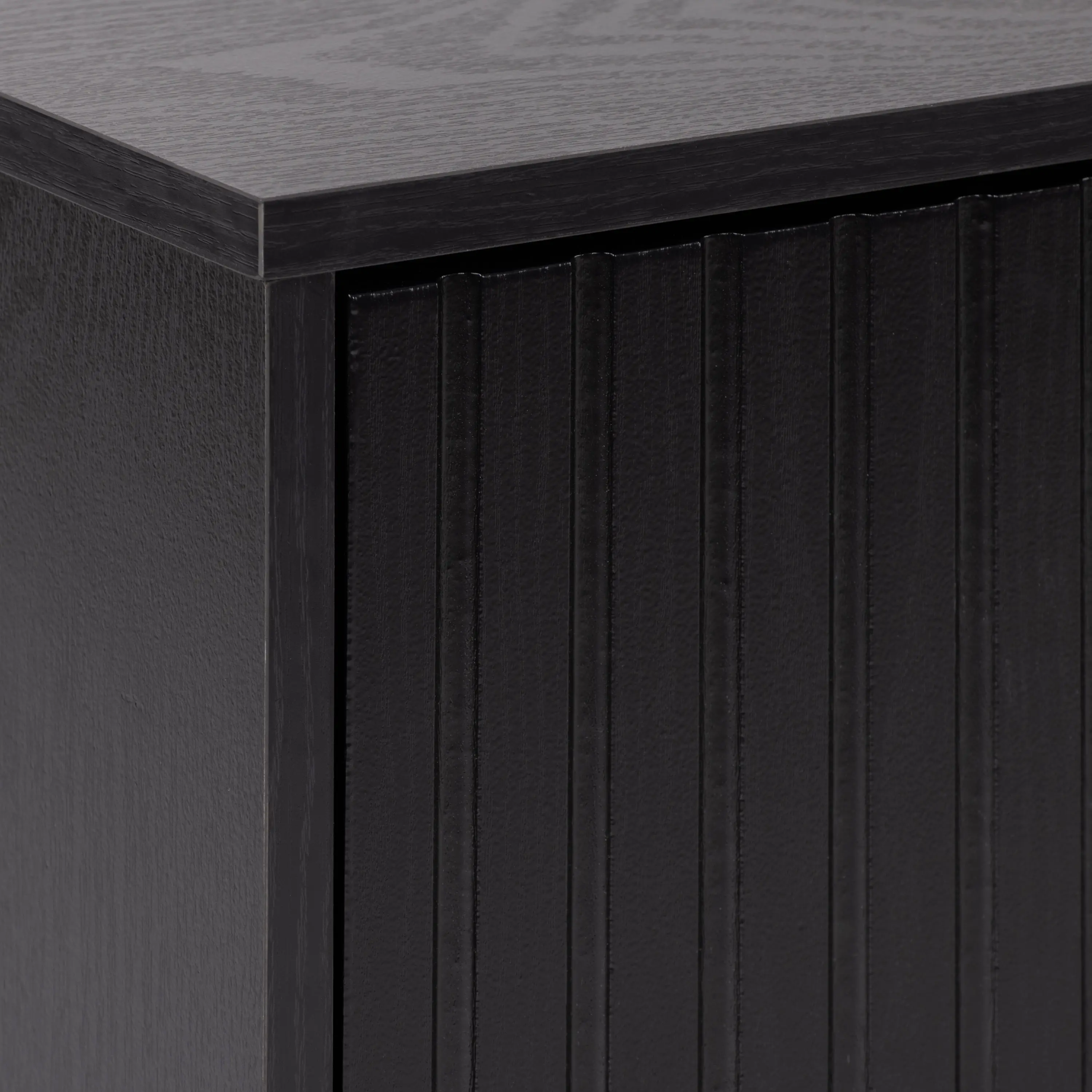 Lysander Black Fluted TV Stand-6