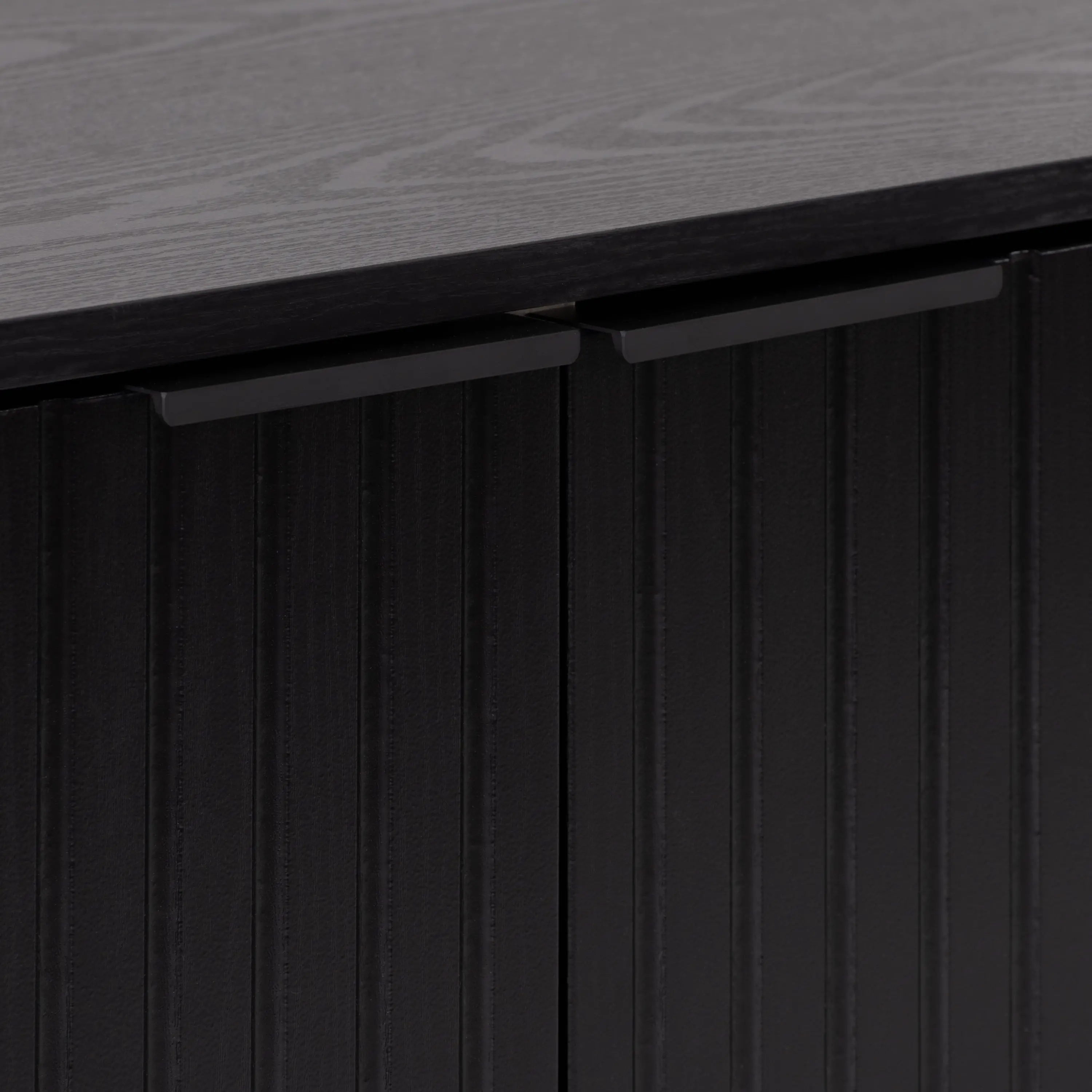 Lysander Black Fluted TV Stand-7