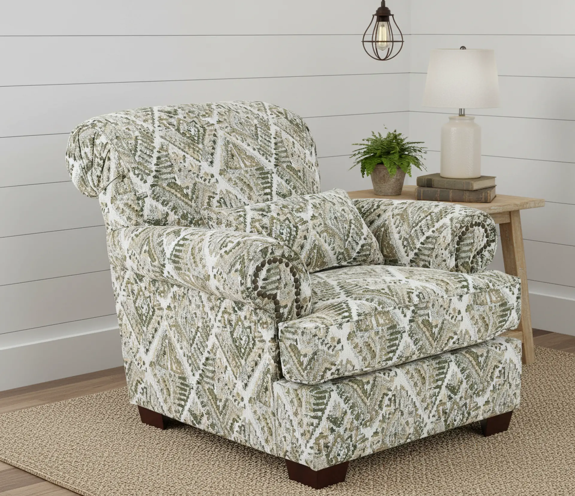 BRKCHA/TRTN LEAF Southport Breakers Gray Accent Chair-2