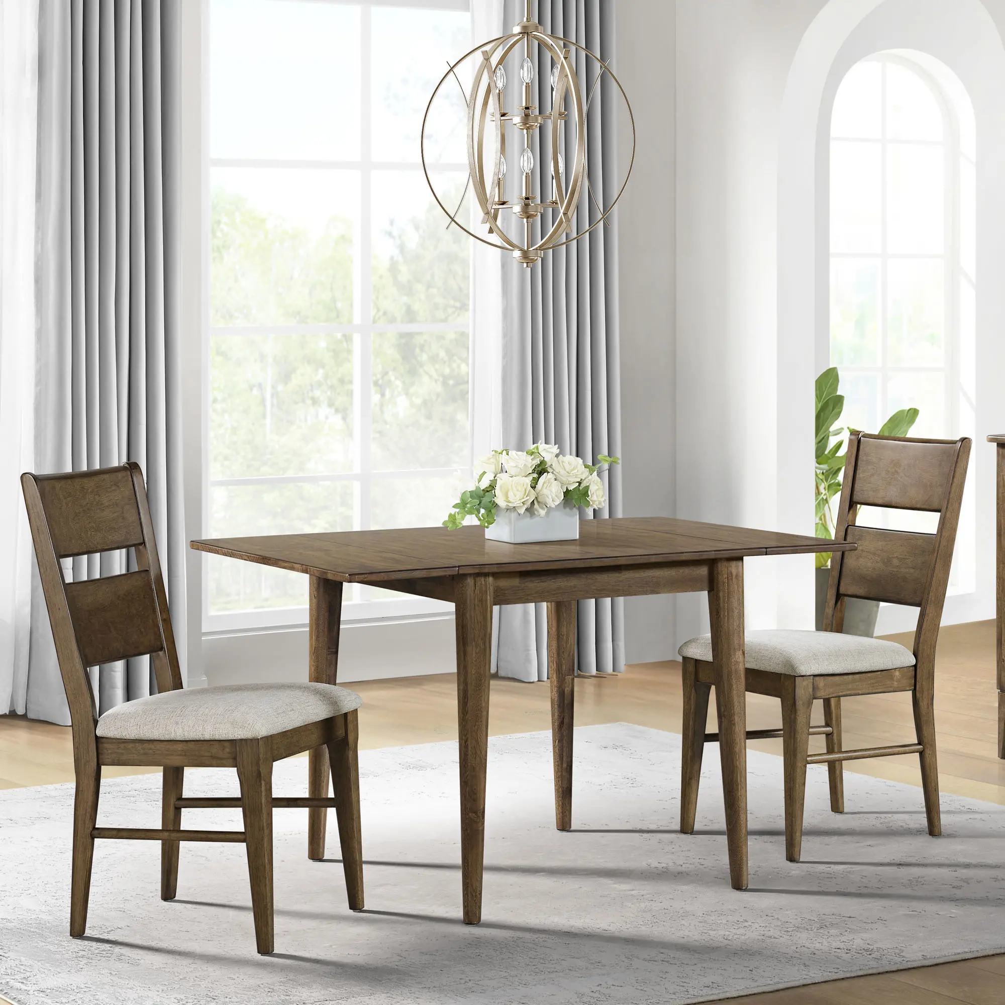 Koloa Honey Brown Drop-Leaf Dining Table-2