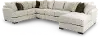 3PC/TRANQUILITY/OPT.2 Tranquility Sand Beige 3-Piece Sectional with Chaise