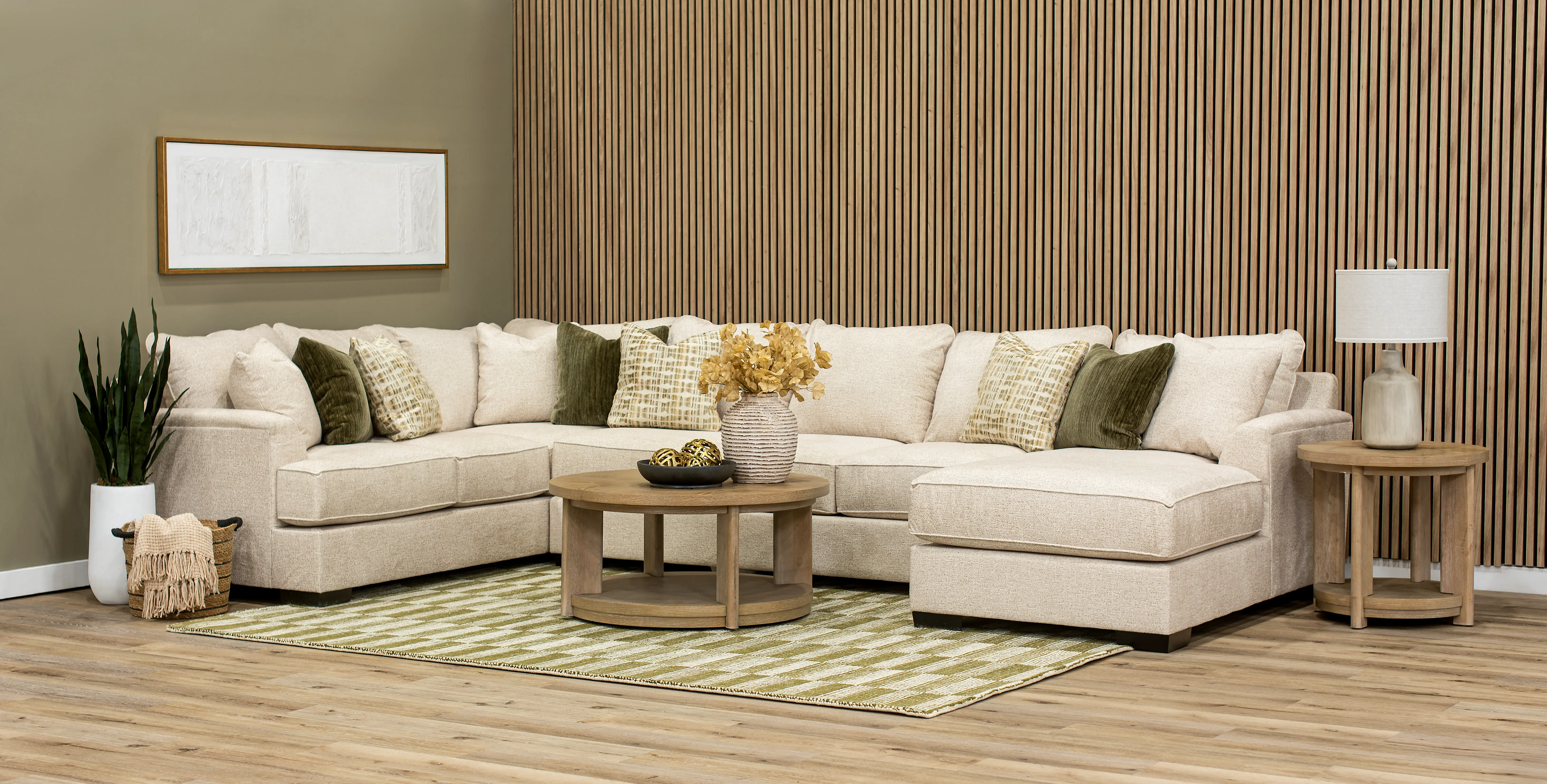 3PC/TRANQUILITY/OPT.2 Tranquility Sand Beige 3-Piece Sectional with Chaise-2