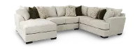 3PC/TRANQUILITY/OPT.3 Tranquility Light Beige 3-Piece Standard Sectional