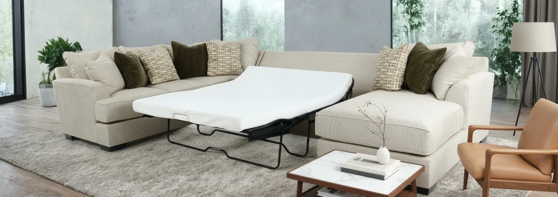 3PC/TRANQUILITY/OPT.6 Tranquility Sand 3 Piece Sectional with Sofa Bed-9