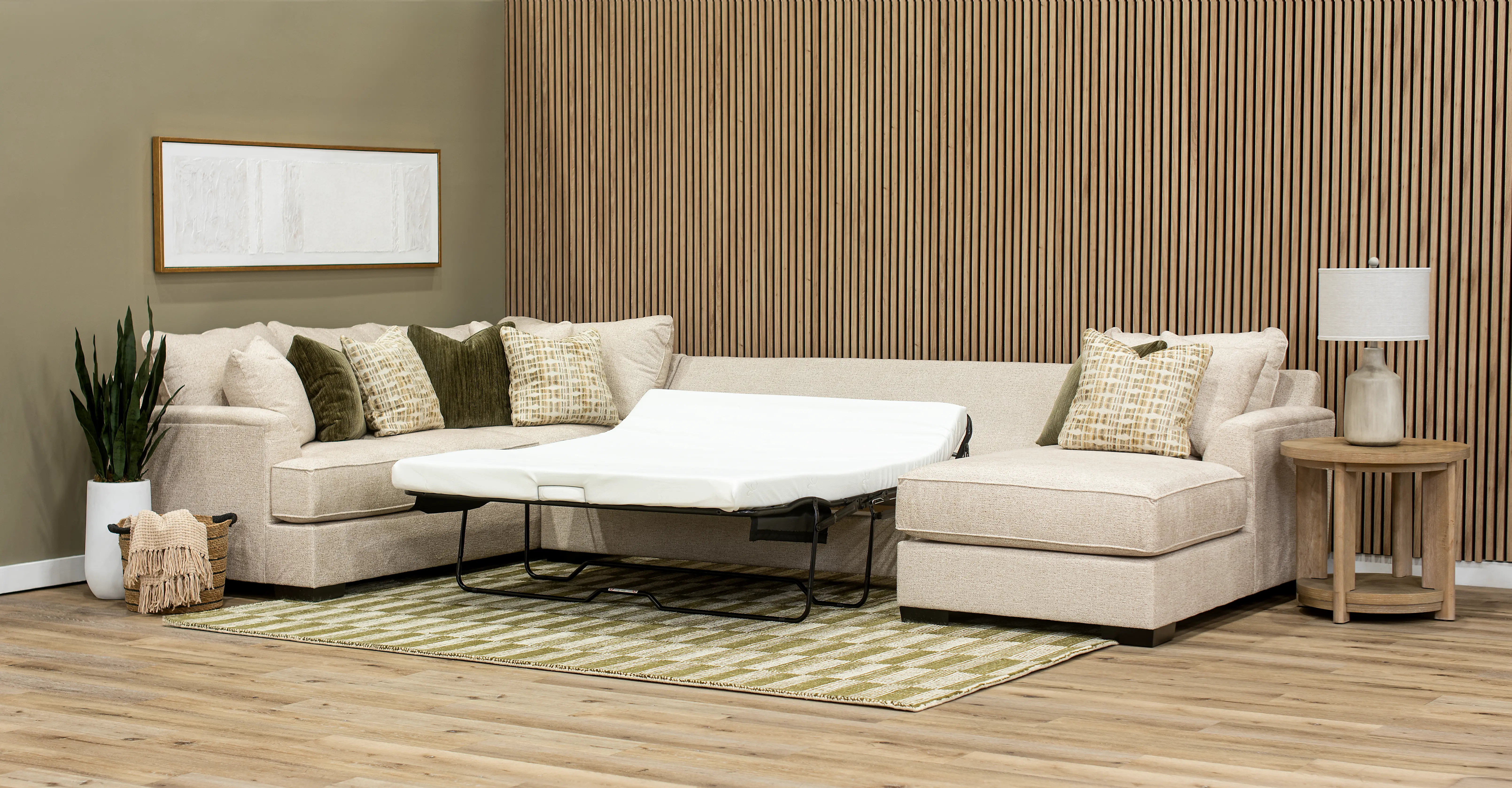 3PC/TRANQUILITY/OPT.6 Tranquility Sand 3 Piece Sectional with Sofa Bed-7