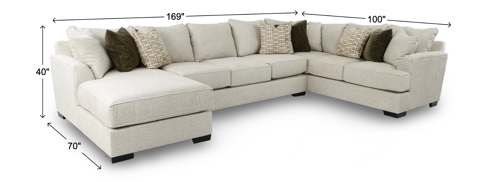 Living room with beige sectional sofa, wood slat wall, lamp, plant, rug, and a pull-out sofa bed in center