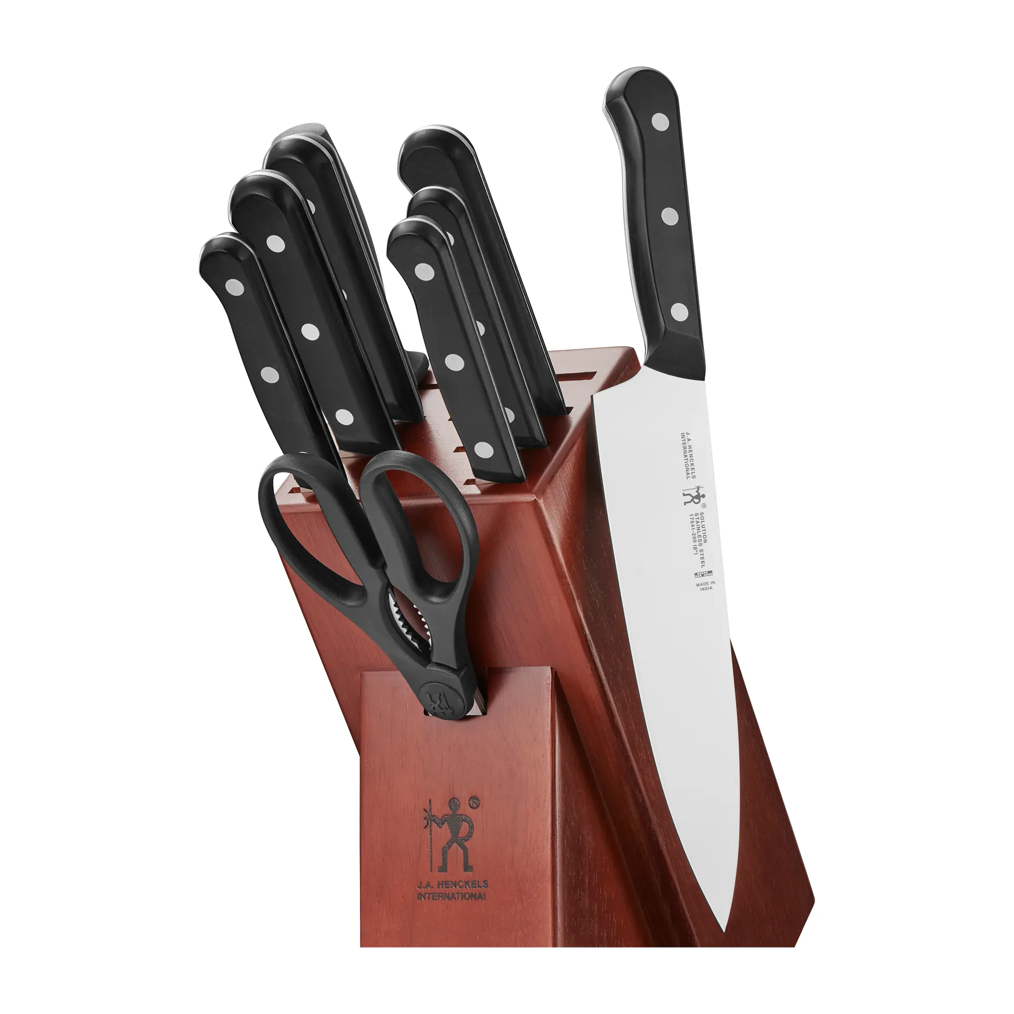 Henckels Solution 10-pc Knife Set with Block-1