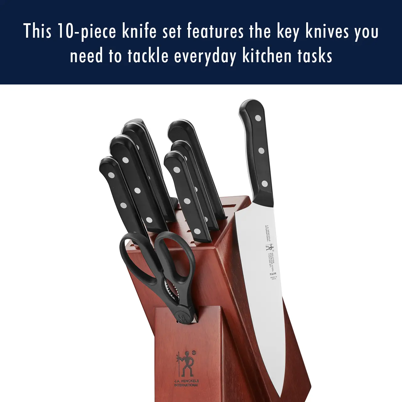 Henckels Solution 10-pc Knife Set with Block-2