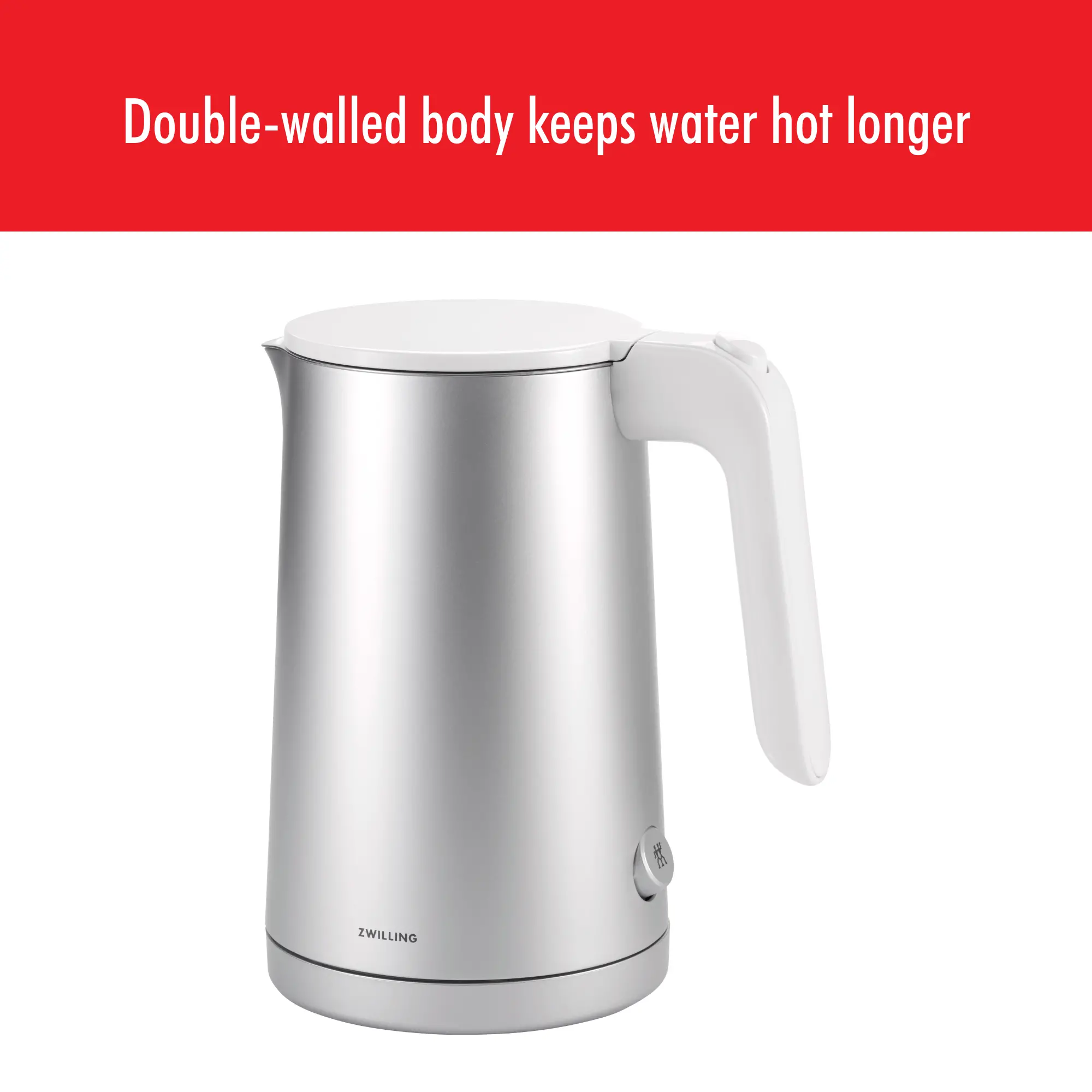 ZWILLING Enfinigy Silver Cool Touch 1-Liter Electric Tea Kettle-5