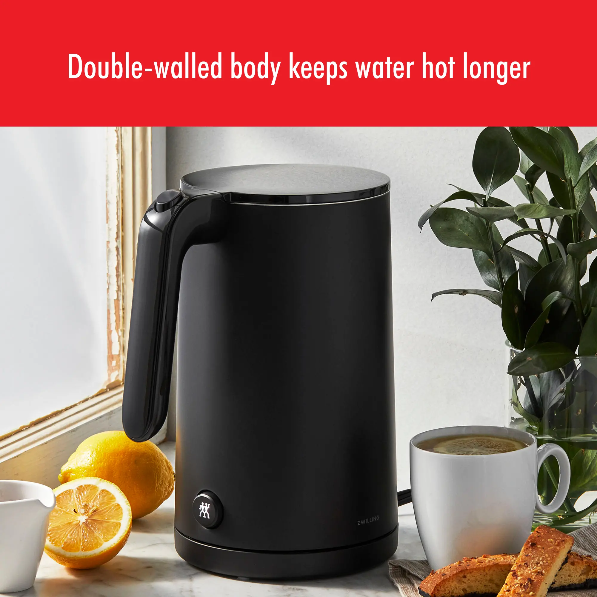 ZWILLING Enfinigy Black Cool Touch 1-Liter Electric Tea Kettle-6