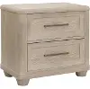Dawson Butternut Light Brown 2-Drawer Nightstand with USB