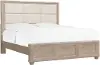 Dawson Butternut Light Brown Upholstered Queen Bed