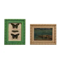 DF9784-A/2-IND Assorted Picture Frame With Vintage Art