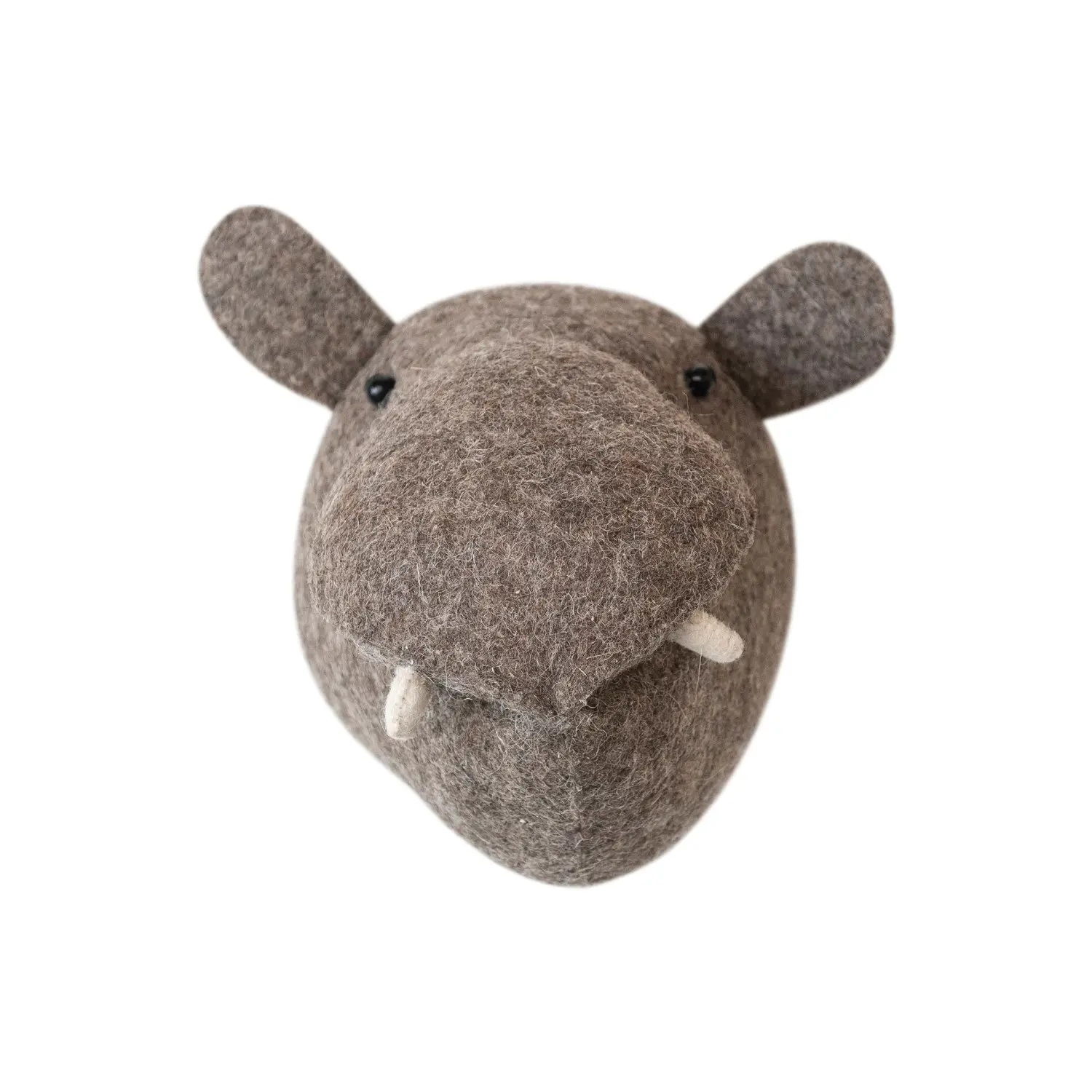 DF8397 Handmade Wool Felt Hippo Head-1