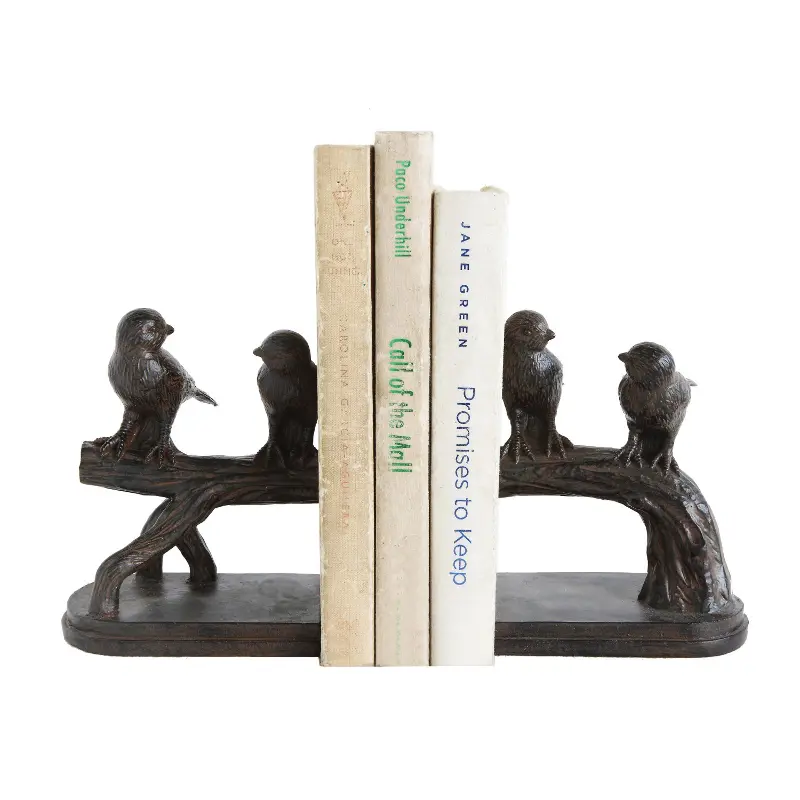 Bird on Branch Bookends Set