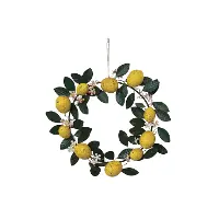 DF9544 Hand-Painted Lemon Vintage Wreath