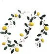 DF9543 Hand-Painted Metal Vintage Lemon Decor