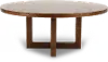 6820-RND.TABLE Bennett Saddle Brown 72  Round Dining Table