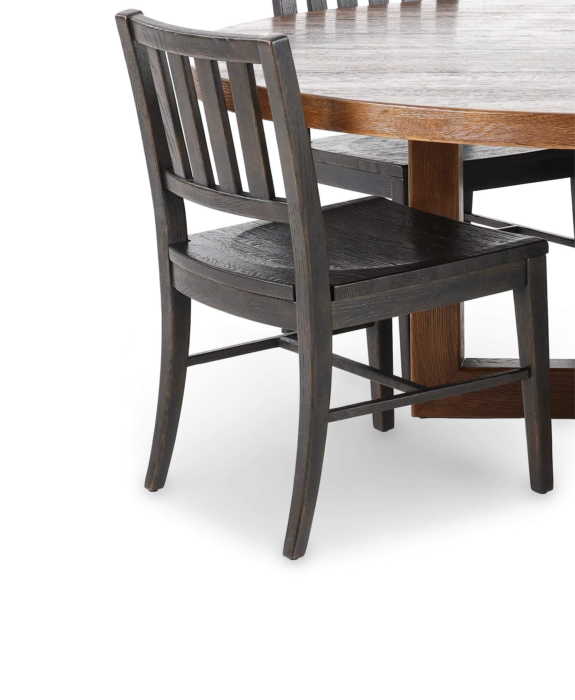 5PC:6820-BENNETT Bennett Dark Brown 5-Piece Round Dining Set-6