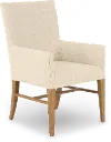 6820-75511-80 Bennett Natural and Cream Upholstered Dining Armchair
