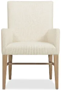 6820-75511-80 Bennett Natural and Cream Upholstered Dining Armchair
