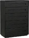 Polaris Black Chest of Drawers