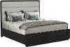 Polaris Espresso Queen Upholstered Bed