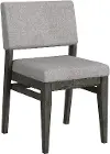 Flex Ebony Oak Stackable Upholstered Dining Chair