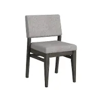 Flex Ebony Oak Stackable Upholstered Dining Chair