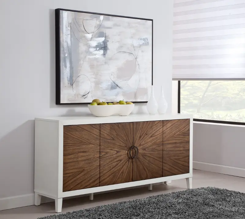 St. Tropez Brown and White Console