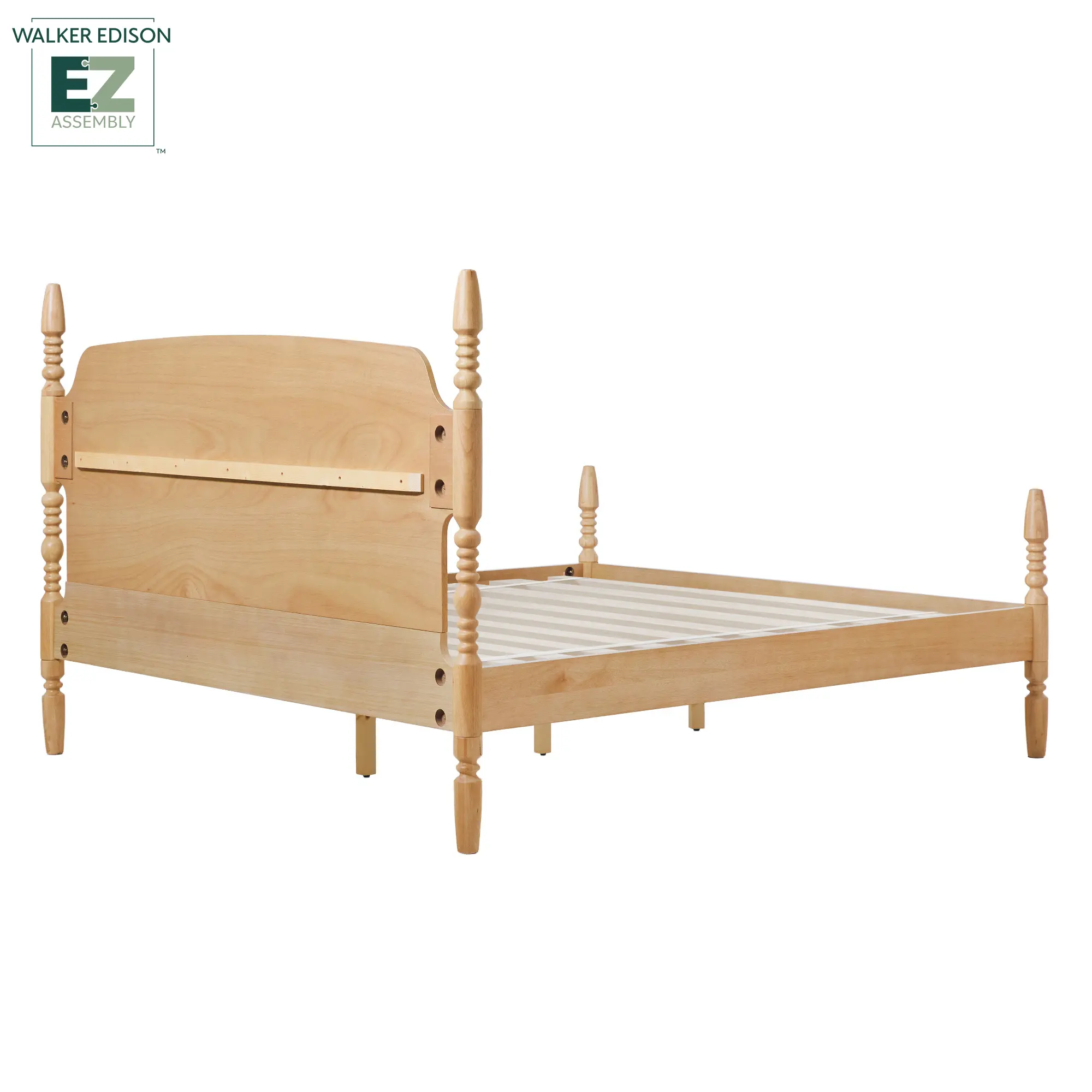 WEVIV03KB2NA1 Vivienne Natural Wood King Spindle Post Bed-7