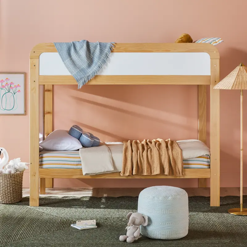 Adyn Natural Pine Twin over Twin Bunk Bed
