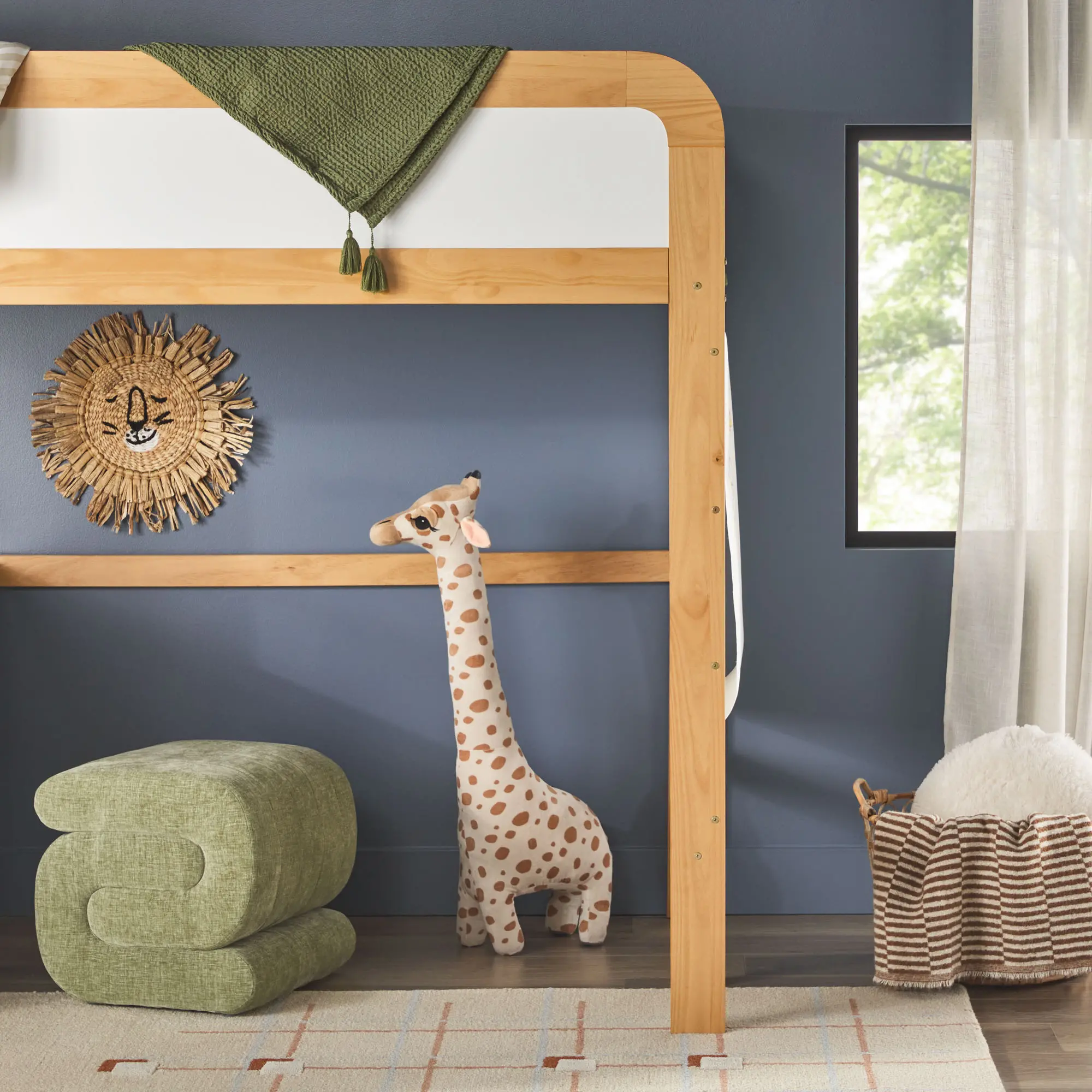 WEADN05LD2NP1 Adyn Natural Pine Twin Loft Bed with Desk-6