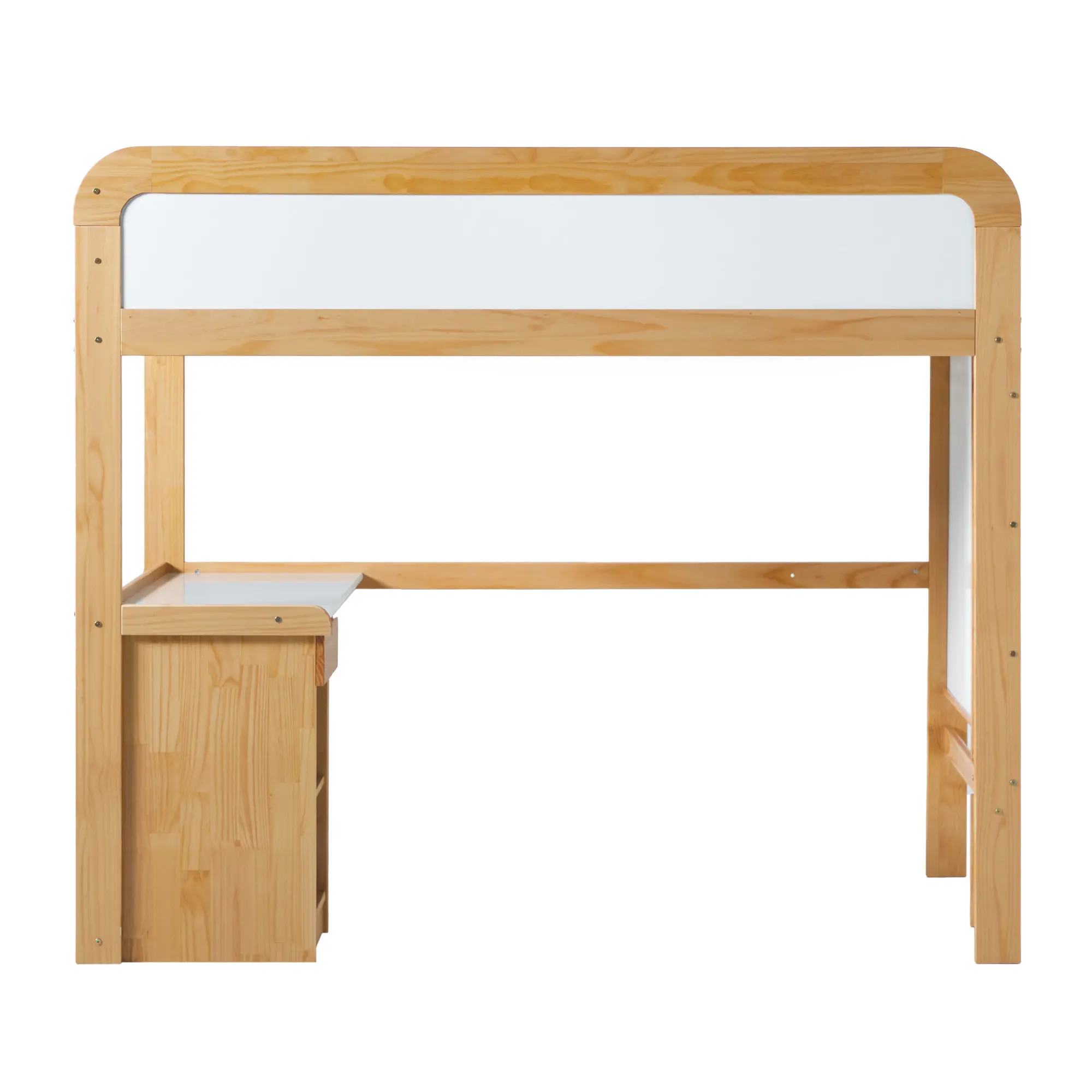 WEADN05LD2NP1 Adyn Natural Pine Twin Loft Bed with Desk-1