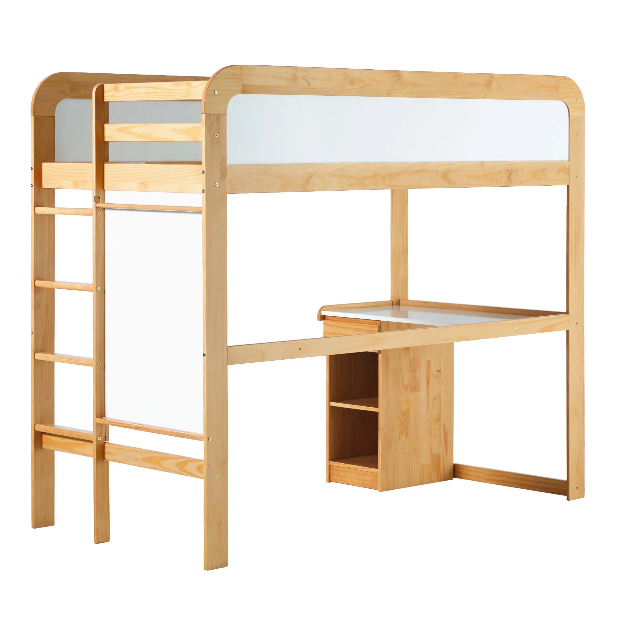 WEADN05LD2NP1 Adyn Natural Pine Twin Loft Bed with Desk-8