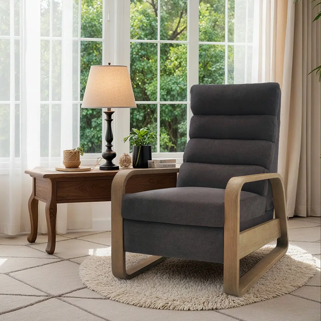 Jordan Push-Back Gray Recliner-11