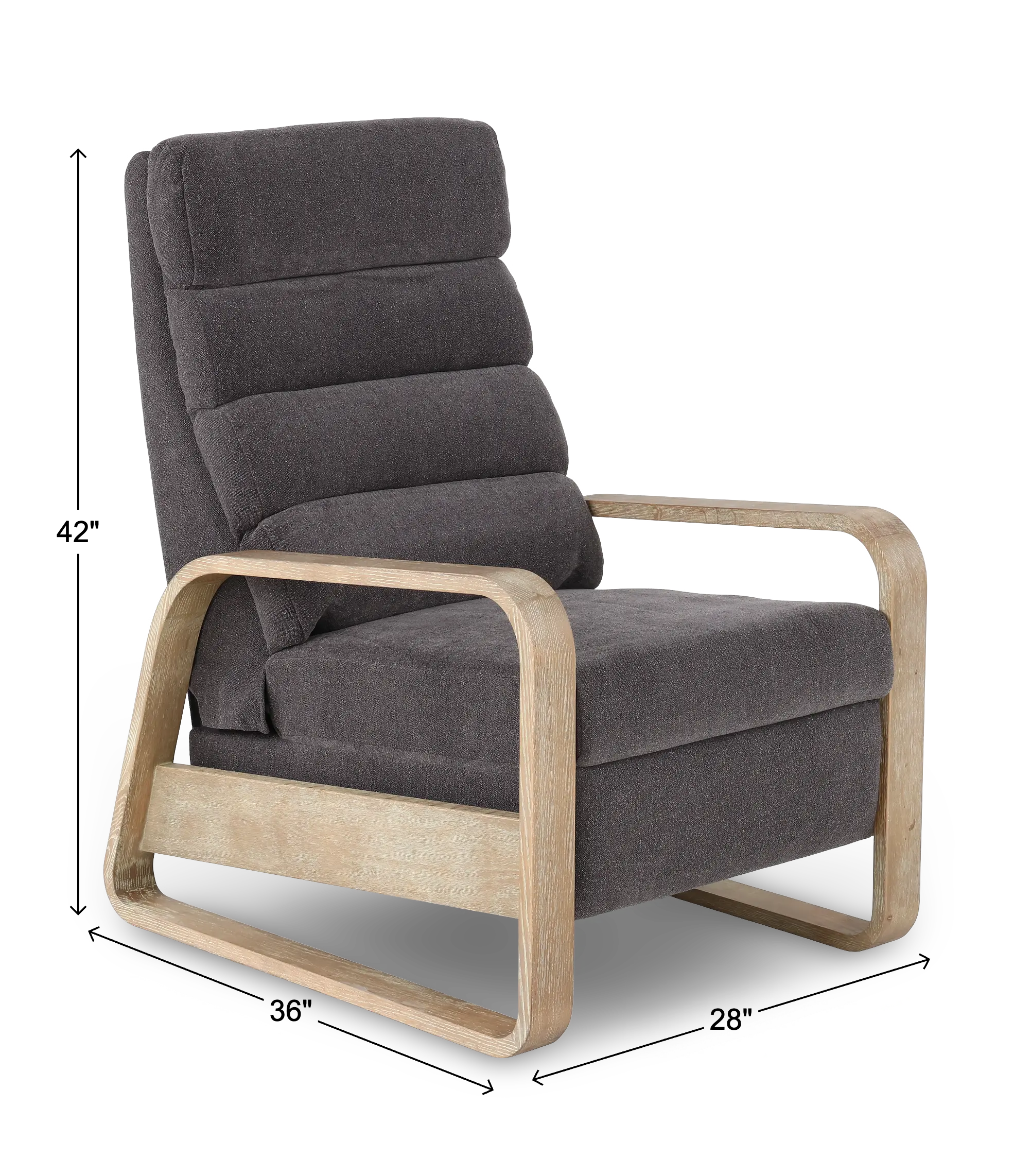 Jordan Push-Back Gray Recliner-3